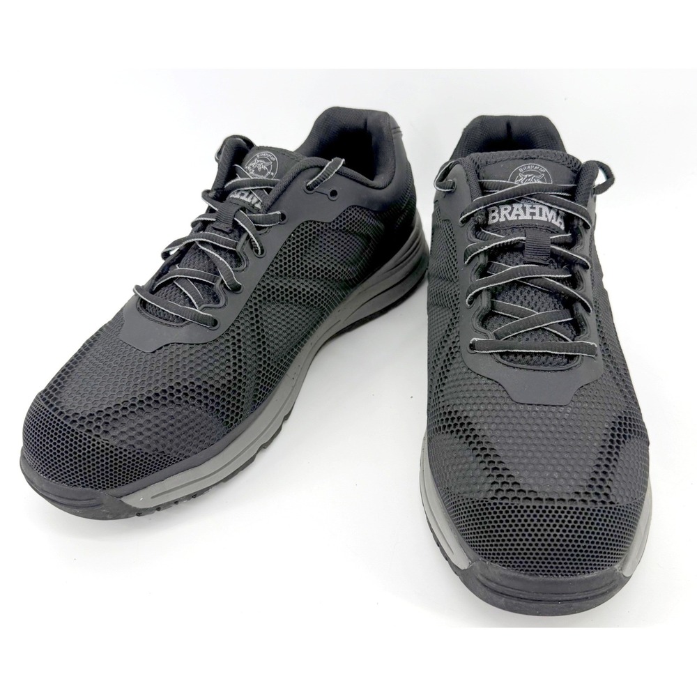 Brahma Work Shoe Mens 10 Black Safety Toe Mesh Enduropro Safe Comfort Durable - Picture 2 of 12
